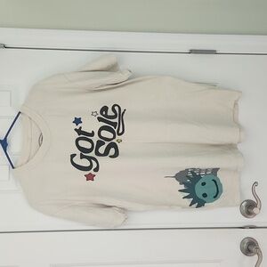 Mens Cotton XL Got Sole NY Tshirt Creme/Tan color